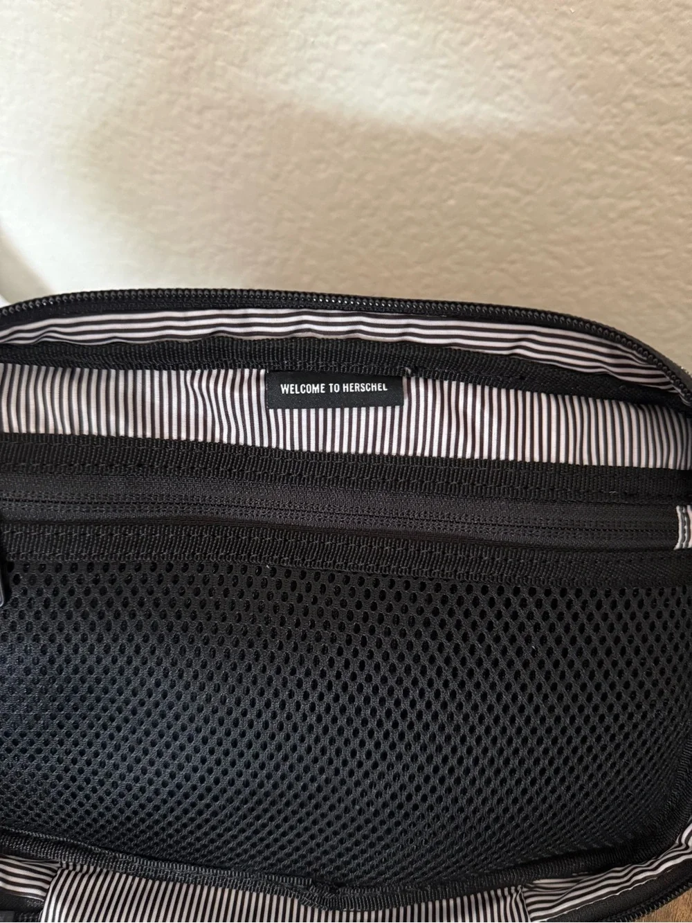 Herschel Supply Company Grey Tech Organizer Pouch with Black Trim